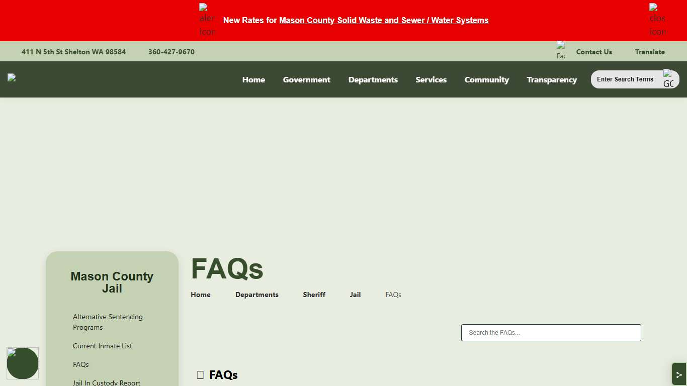 Mason County WA Government